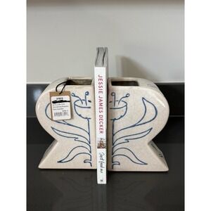 Terracotta Vase Bookends By Creative Co-op Set Of 2 New With Tag